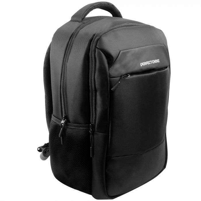 MOCHILA NEGRA FEARLESS - Perfect Choice (15.6") Portátil, Equipos - Negro - Resistente a los daños - Poliéster, Poliuretano Body - Correa de Hombro
